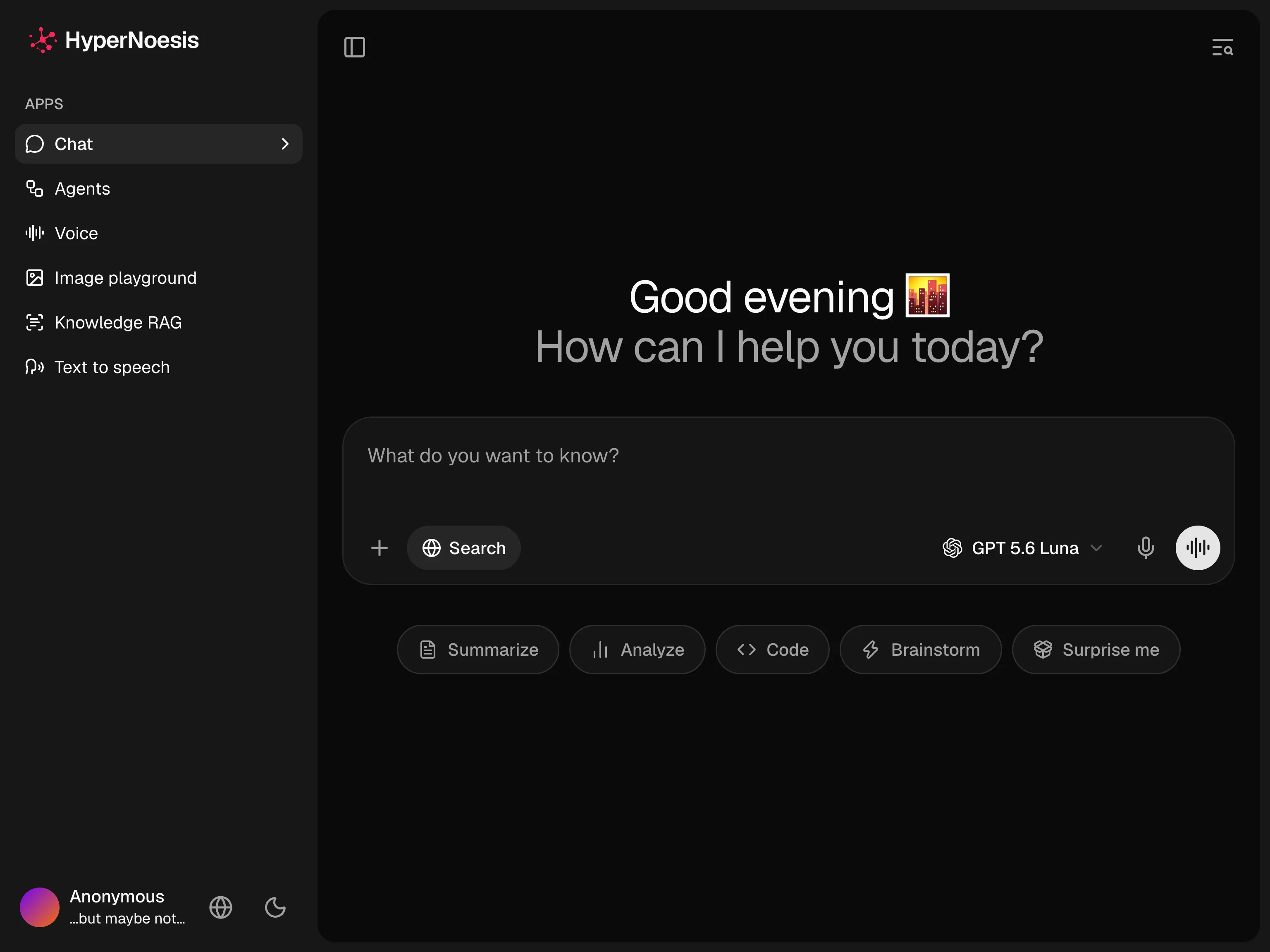 Chat is here: talk with leading AI models, with reasoning and web search.