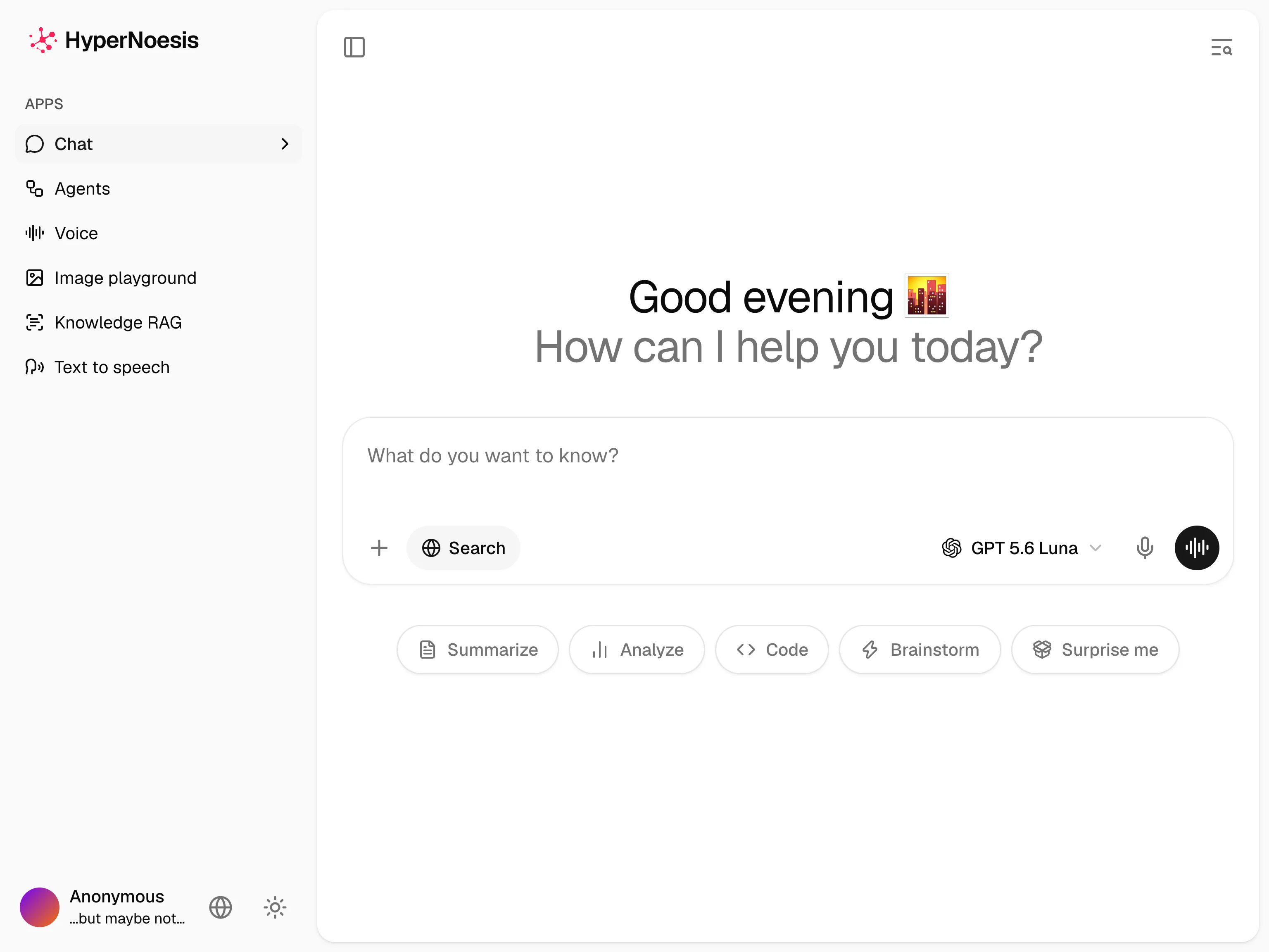 Chat is here: talk with leading AI models, with reasoning and web search.